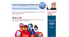Desktop Screenshot of languagehackingguideinfo.com