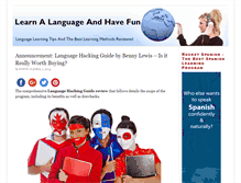 Tablet Screenshot of languagehackingguideinfo.com